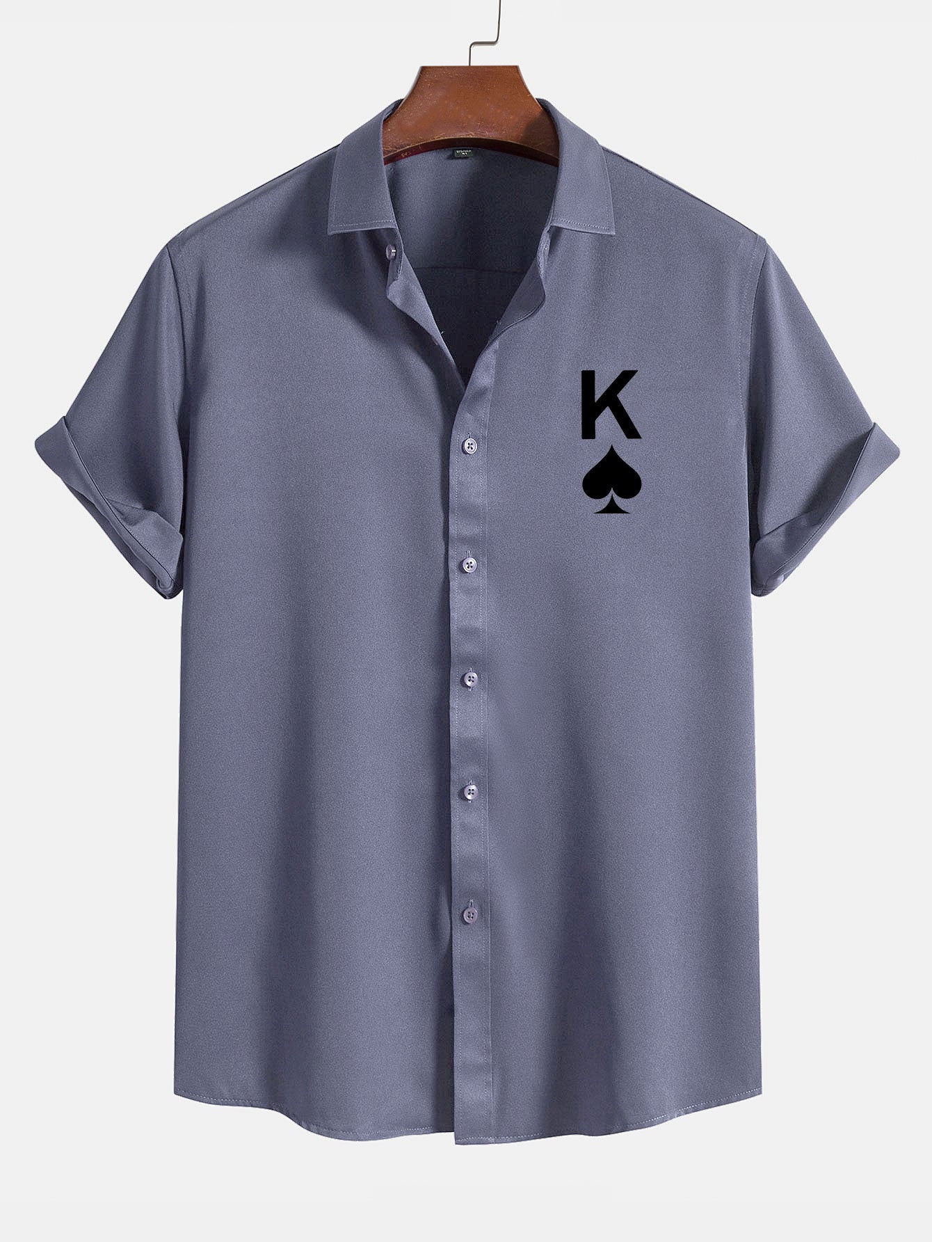 Poker Spades Graphic Print Shirts