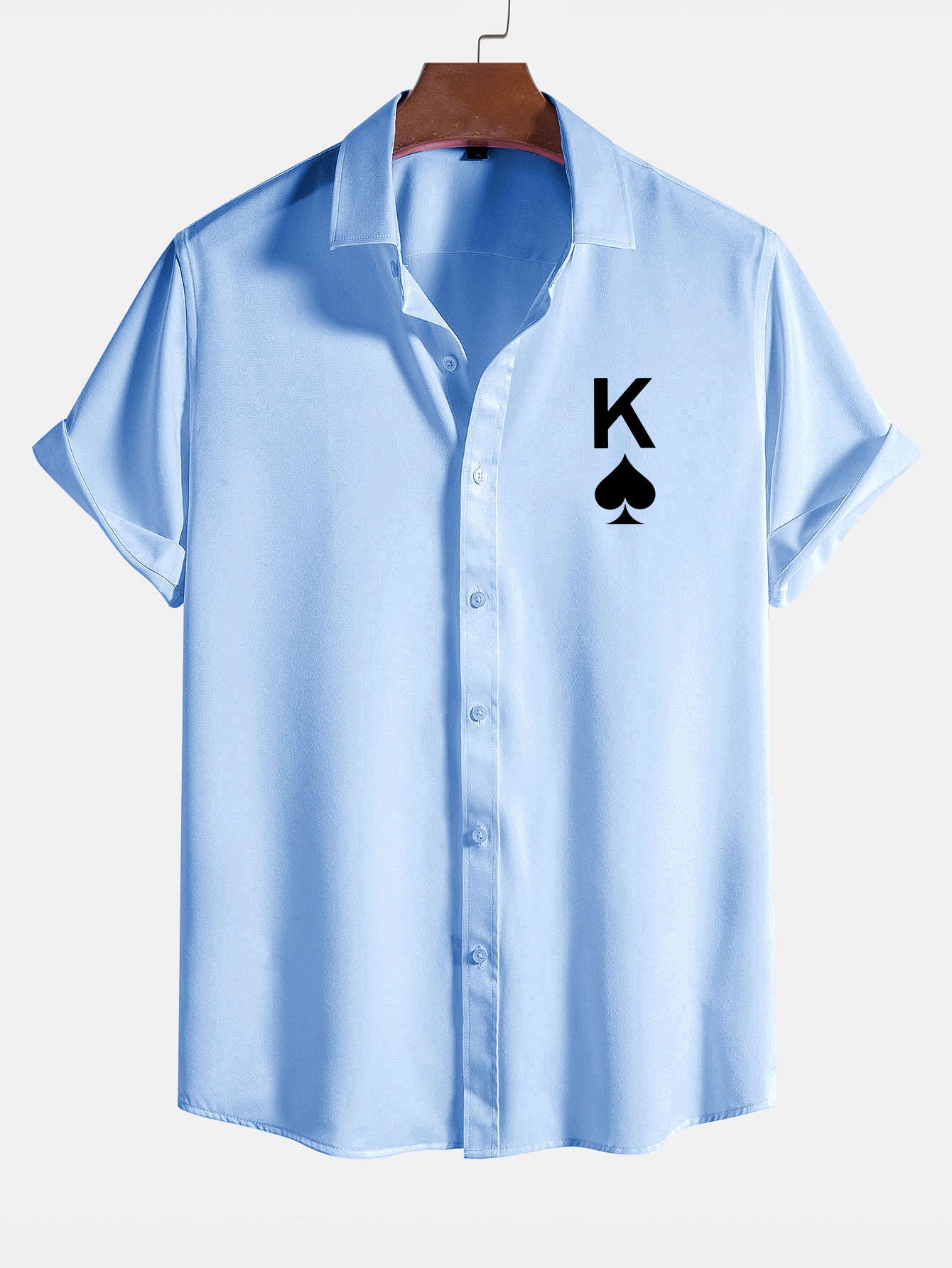 Poker Spades Graphic Print Shirts