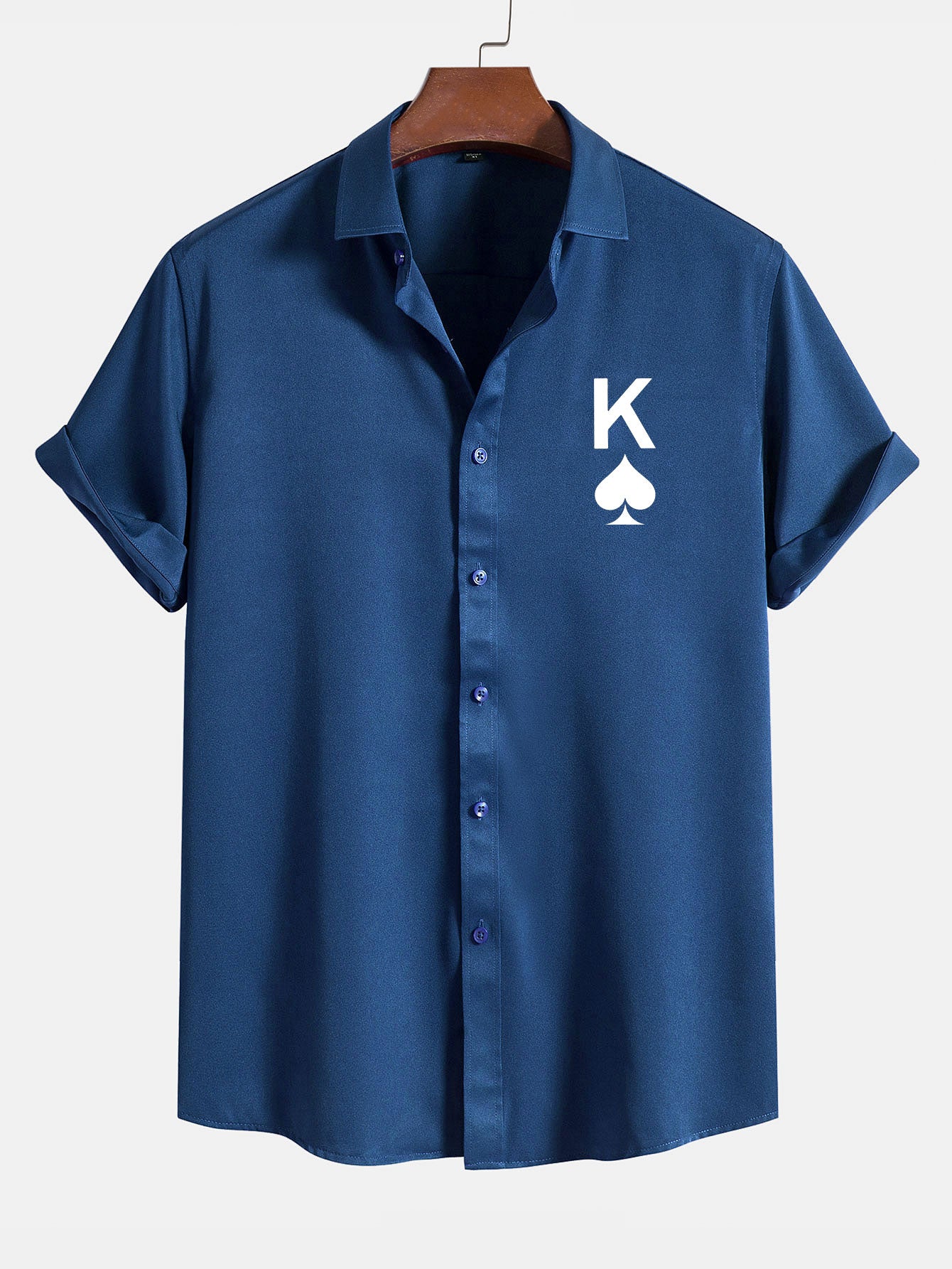 Poker Spades Graphic Print Shirts