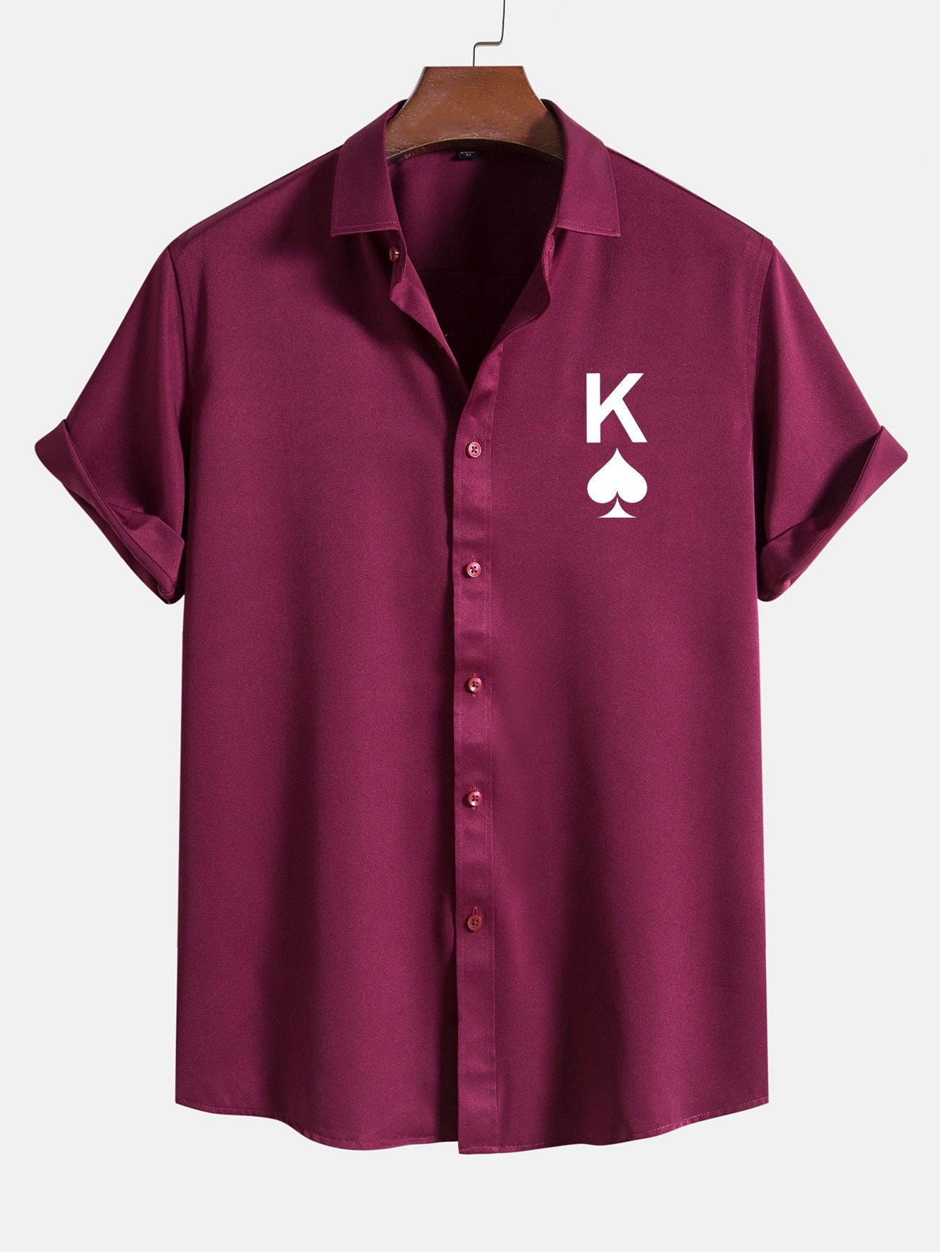 Poker Spades Graphic Print Shirts