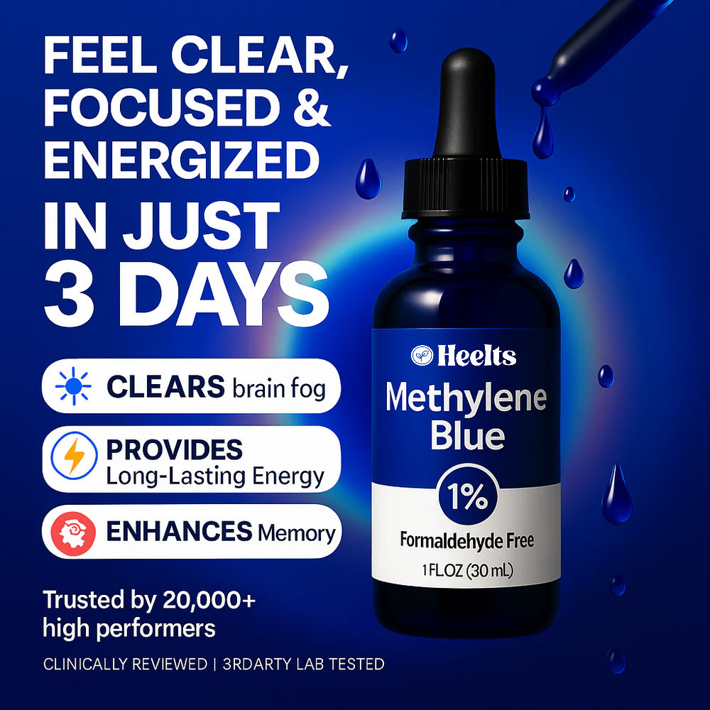 Methylene Blue – Cellular Energy & Brain Focus Booster for Mental Clarity