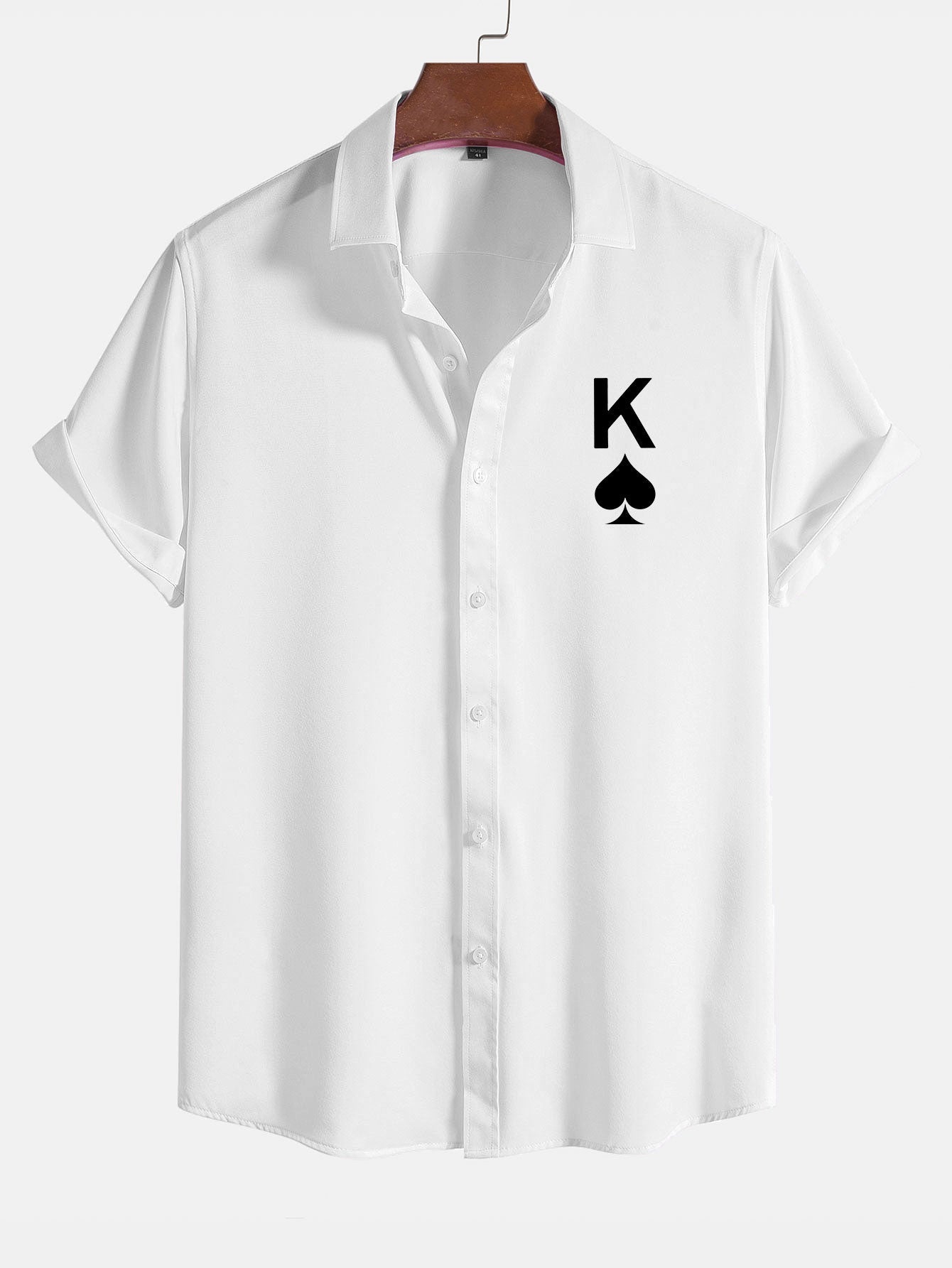 Poker Spades Graphic Print Shirts