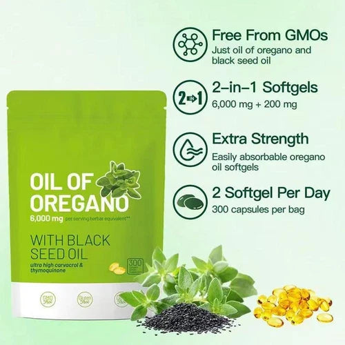 VitalLeaf™ | Oregano Oil – Immune Defense, Gut Support & Natural Energy Formula